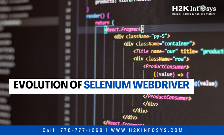 Evolution Of Selenium Webdriver
