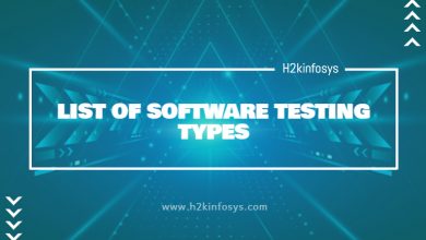 LIST OF SOFTWARE TESTING TYPES