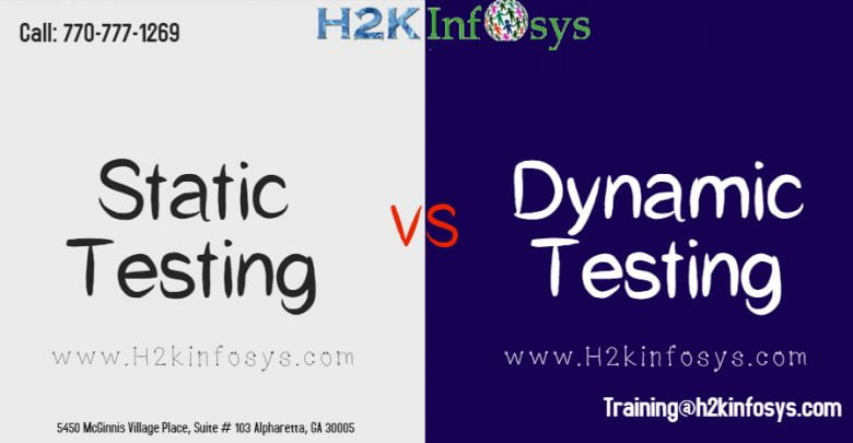 static testing and dynamic testing