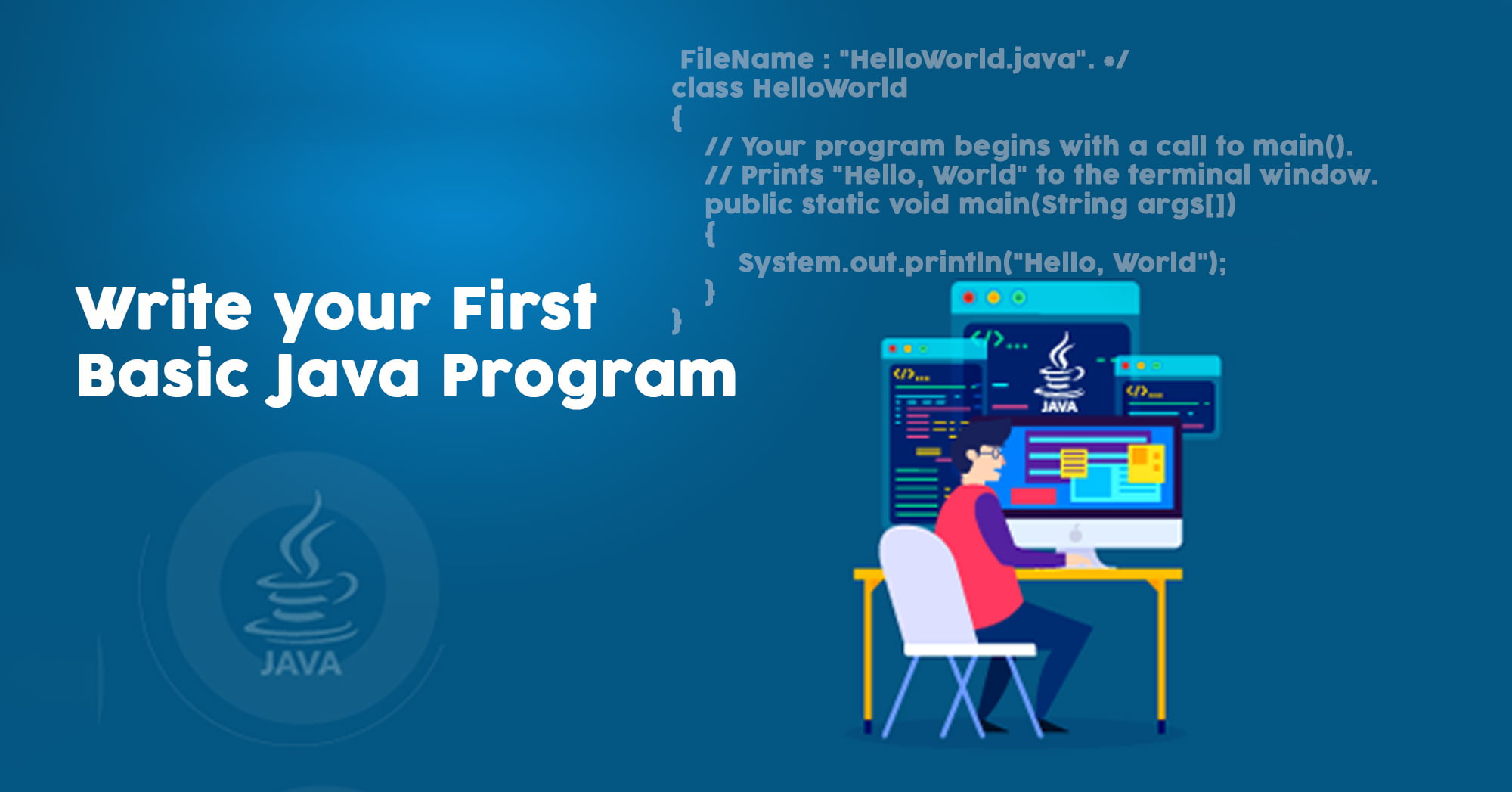 Write your First Basic Java Program | H2K Infosys Blog