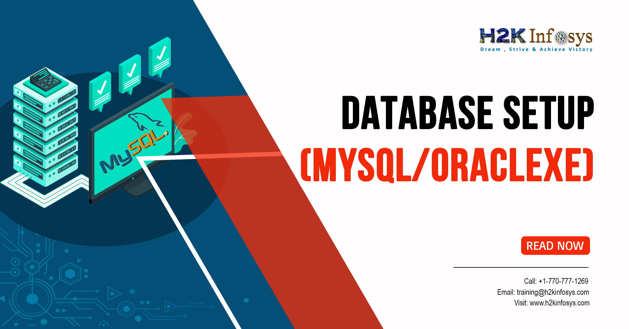 Database setup MySQL or OracleXE H2kinfosys Blog