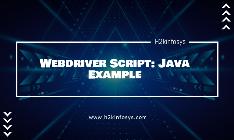 Webdriver Script Java Example