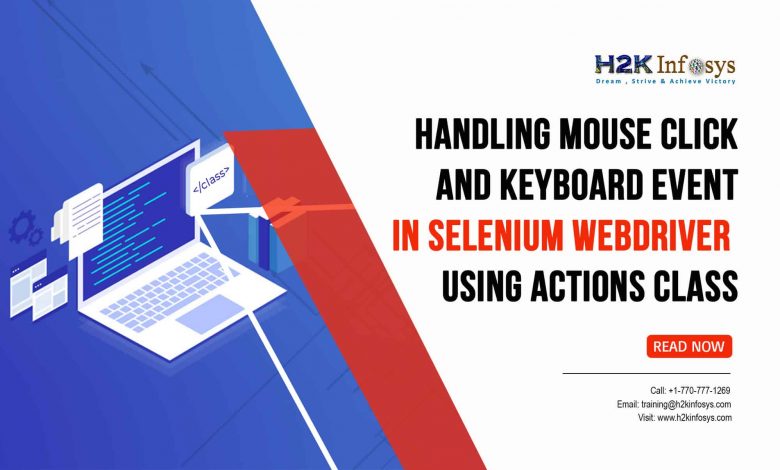 Handling Mouse Click and Keyboard Event in Selenium Webdriver