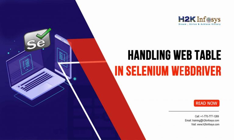 How to Handle Web Table in Selenium WebDriver