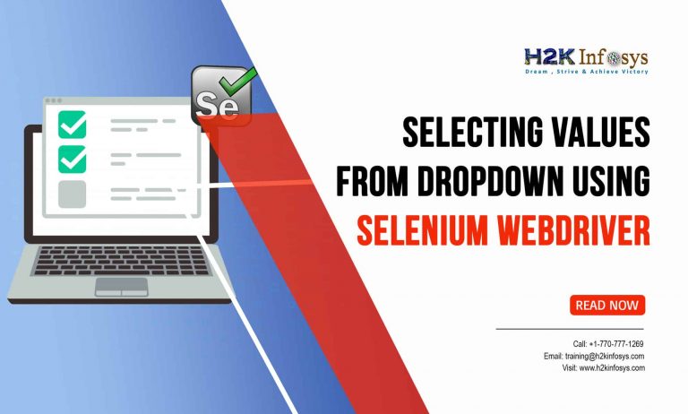 Selecting Values from Dropdown using Selenium WebDriver