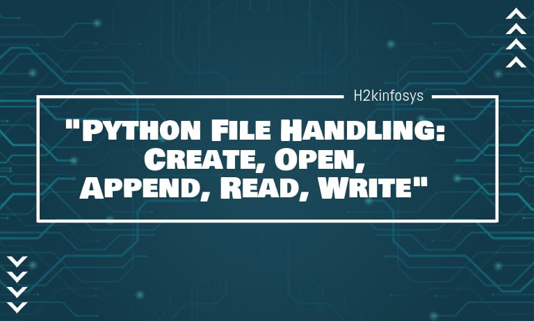 Python File Handling Create Open