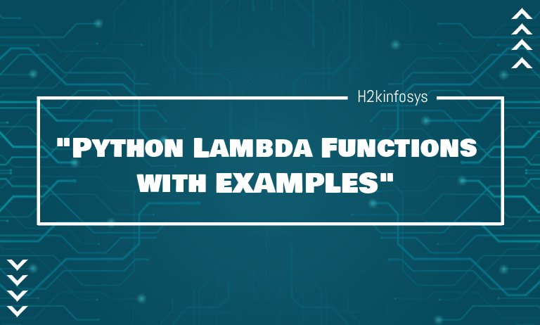 Python Lambda Functions with Examples