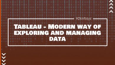 Tableau - Modern way of exploring and managing data