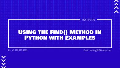 Using the find() Method in Python with Example