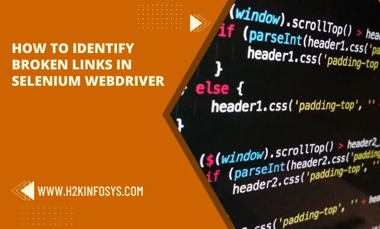 How to identify Broken Links from Selenium WebDriver