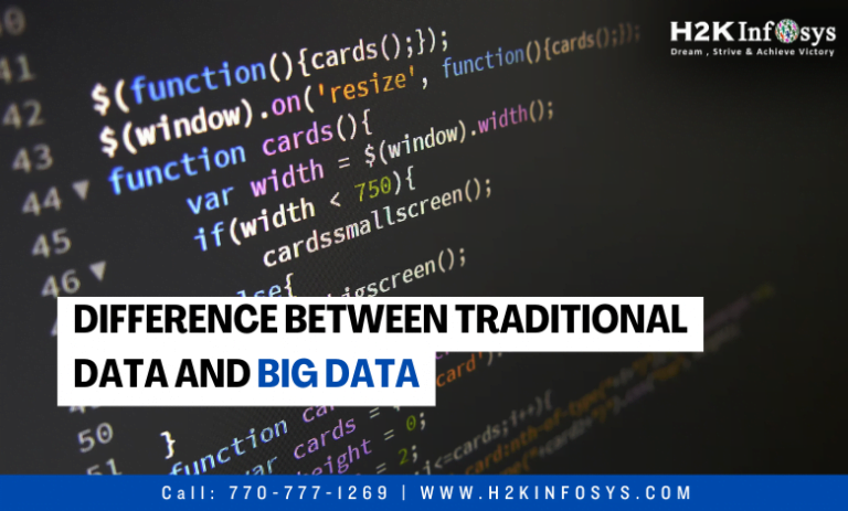 Difference between Traditional data and Big data