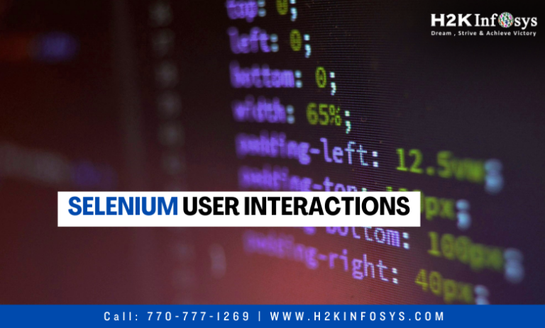 Selenium User Interactions