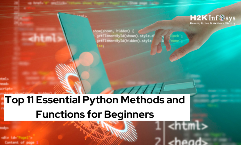 Top 11 Essential Python Methods and Functions for Beginners